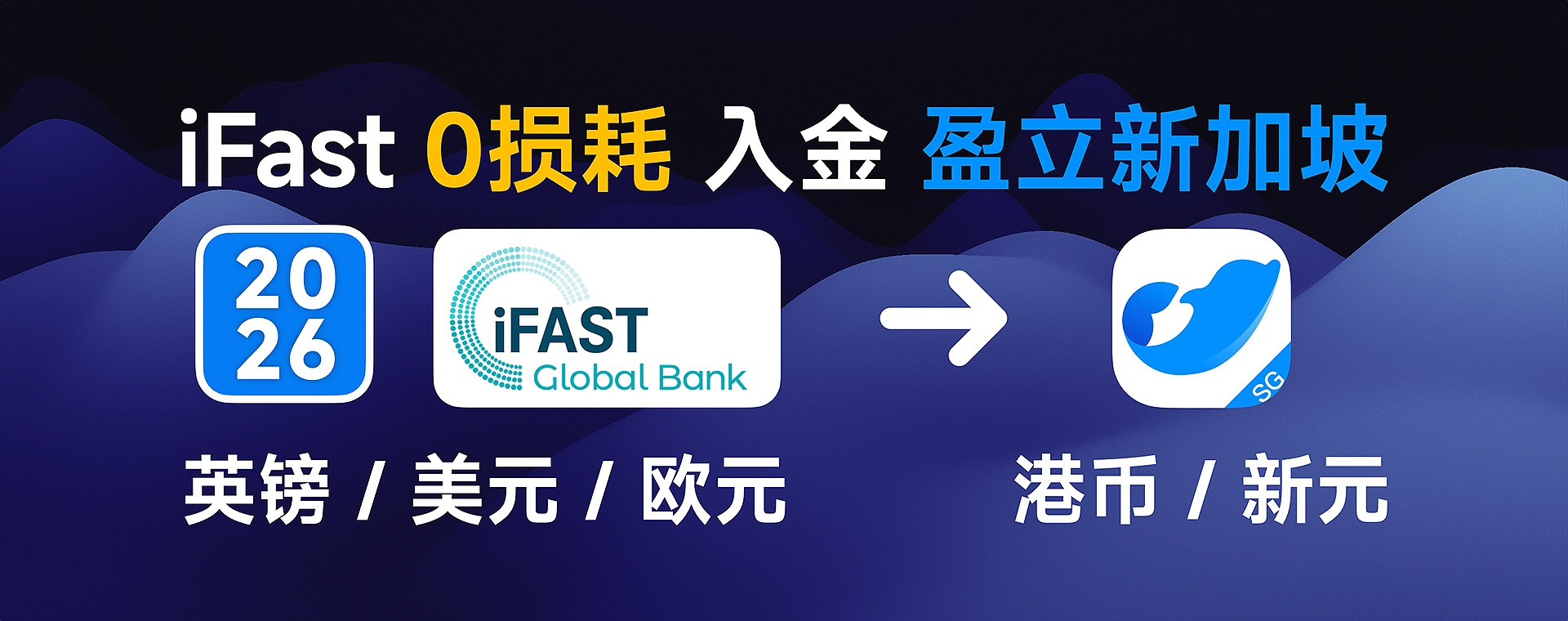 iFast 无损入金香港/新加坡银行/券商